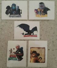 5 FIGURINE STICKERS TATUAGGI TEMPORANEI EROI DREAMWORK ESSELUNGA 2012 VEDI FOTO!