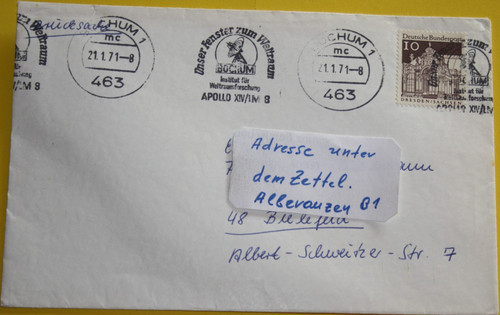 Fdc trasportato bochum - bochum, a