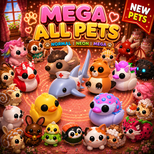 Mega neon all pets adopt - mega, ✨