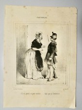 BEAUMONT EDOUARD DE(1821-1888)-LITHO ORIGINALE DU CHARIVARI-1850-FARIBOLES-N°6