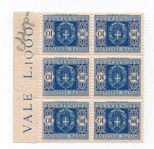1934 REGNO Segnatasse Lire 10