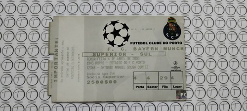 Biglietto 2000 porto fc - 2000,
