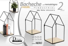 Set 2 mensole bacheche in