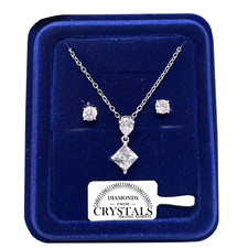 set Collana Goccia Rombo