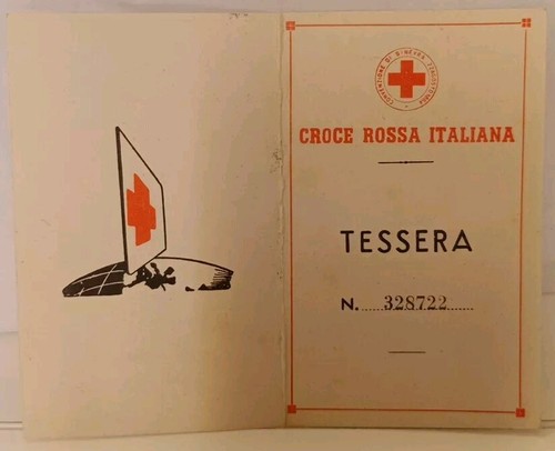 Tessera croce rossa - croce,
