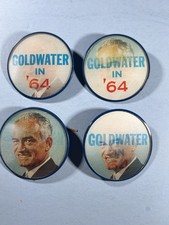 4 Vari-Vue Goldwater Flasher Pinbacks