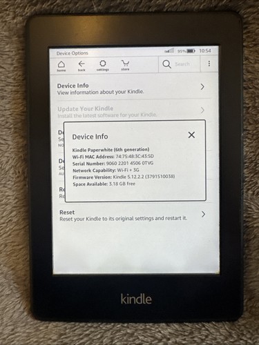 Amazon kindle paperwhite 6a - amazon,,