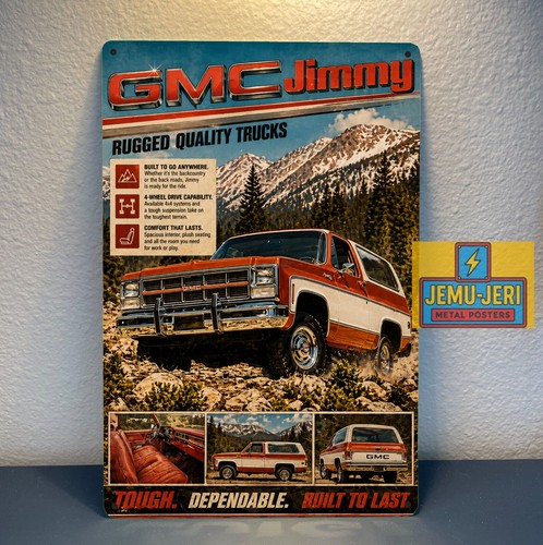 Insegna latta metallo - latta, gmc