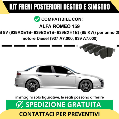 Pastiglie freno posteriori - pastiglie,