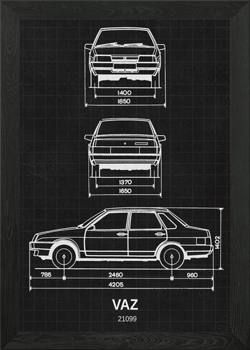 Vaz 21099 poster arte - arte, da