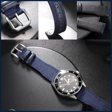 Cinturino orologio pelle tela