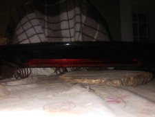 SPOILER Universale Posteriore Auto Alettone Tuning Sport Adesivo NERO per Cofano