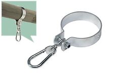 Ganci Altalena Ø 10 CM Rotondo Fascette Per Asta 100mm Moschettone