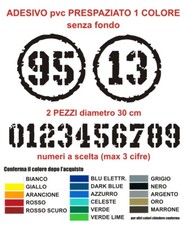 Coppia adesivi numero