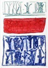 Riccardo LICATA "Senza titolo" 1991 incisione originale datata numerata firmata