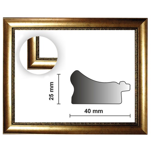 Baroque frame oro finemente