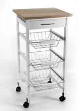 CARRELLO PORTA FRUTTA IN LEGNO