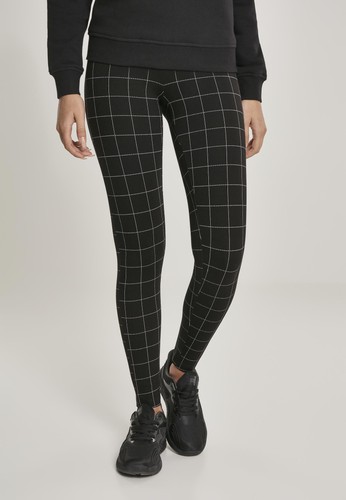 Leggings donna quadri vita - donna,