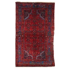 Tappeto Malayer Antico Cotone Lana Nodo Grosso Iran 210 x 125 cm Originale