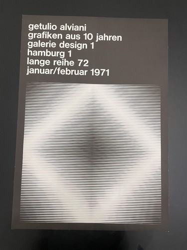 Getulio alviani poster - alviani,,