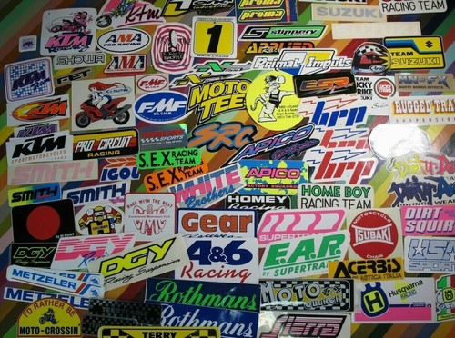 Adesivo motocross vintage - mx,