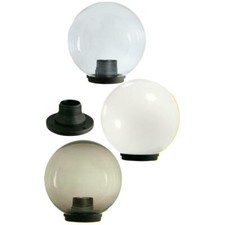 SFERA GLOBO LAMPIONE BASE PER PALO VETRORESINA ILLUMINAZIONE DA GIARDINO ESTERNO