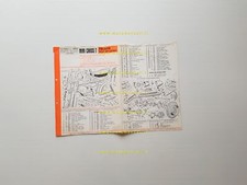 Benelli 49 Mini Cross 1970 catalogo ricambi TELAIO originale frame parts catalog