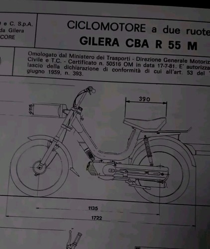 Gilera cba 55m cc 1981 - v,