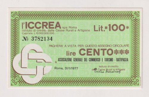 Miniassegni 01 77 - miniassegni, 31.01.77