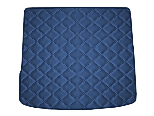 Blu scuro ecopelle trapuntata - blu,