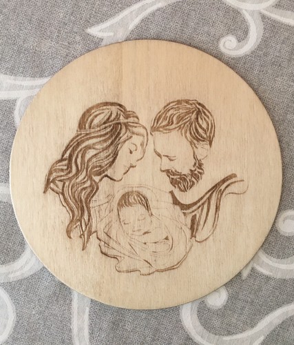 Quadro sacra famiglia tondo - quadro,