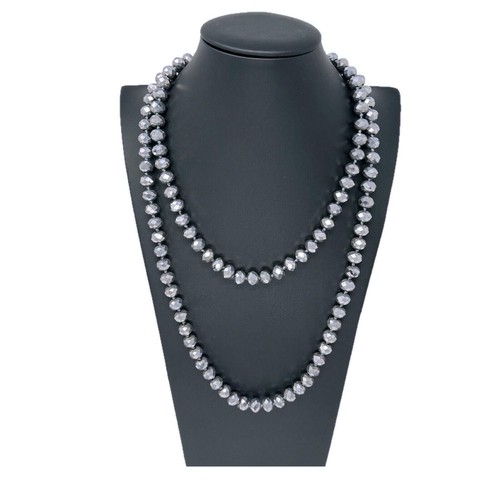 Collana lunga cristalli - collana,