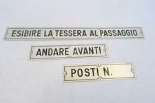 insegne targhette Bus Filobus