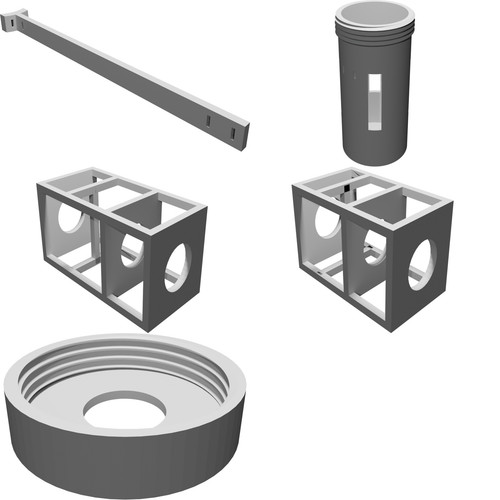 Custodia gabbia filtro - custodia,