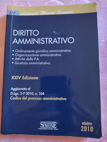 Diritto amministrativo xxiv - diritto, amministrativo.