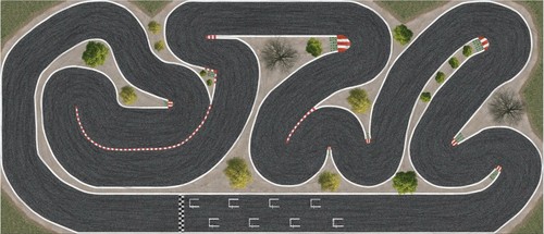 Pista corsa per turbo - pista, da