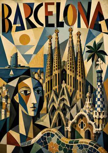 Barcellona viaggio cubista - un,