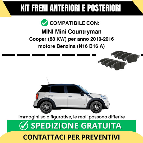 Pastiglie freno ant post - pastiglie, +