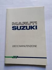 SUZUKI MARUTI LIBRETTO USO  MANUTENZIONE  ORIG. ITALIANO EDIZIONE 03.1991  (335)