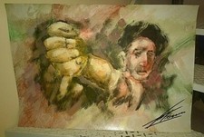 Quadri/Su Cartoncino"TIBERIANO MARILLI 50x70 CERTIFICATA 2016"Allievo Di Guttuso