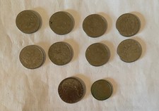 Lotto 10 Monete da 50/100 Lire ,vari anni e dimensioni , Rif. Lotto M 32