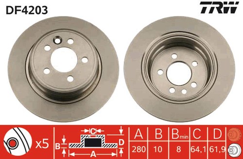 Set freni disco trw - a, df4203
