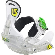 Burton Grom JR Snowboard Bindings FS Freestyle Attacchi Bianchi perfetti