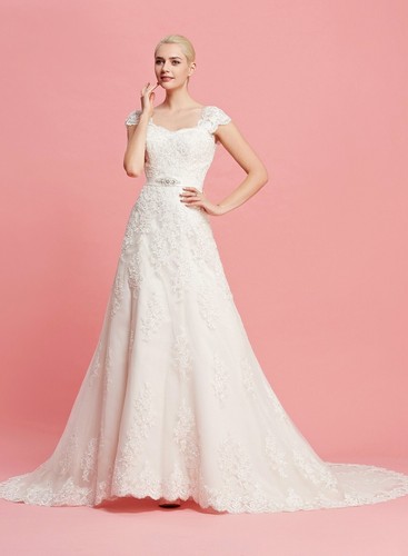 Abito sposa hbh linea in - abito,