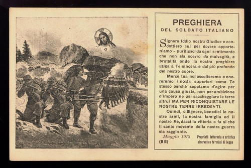 cartolina/santino-MILITARE-PRE