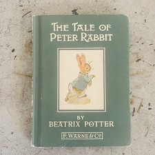 The Tale of Peter Rabbit Hardcover Book Beatrix Potter Early Edition Antique