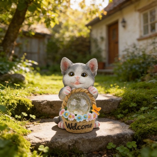 Statua gatto giardino - giardino, in