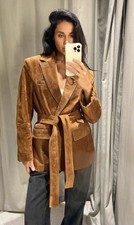 ZARA BLAZER 100% PELLE