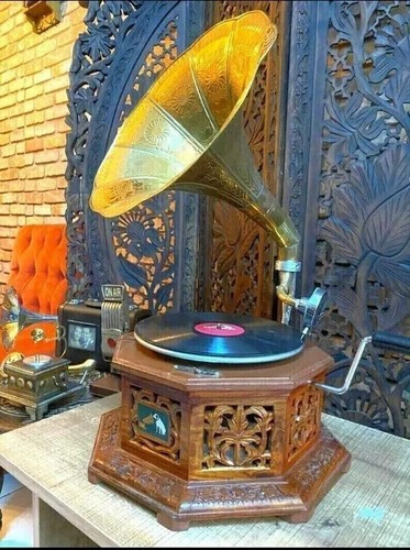 Grammofono vintage antico - vintage,