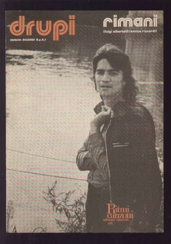 Spartito drupi rimani 1974 - spartito,